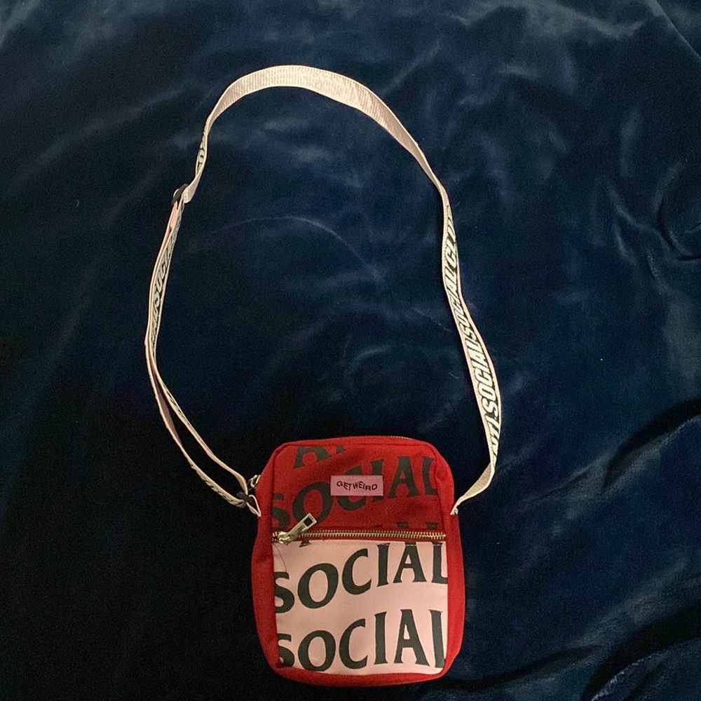 Like New Antisocial social club crossbody bag